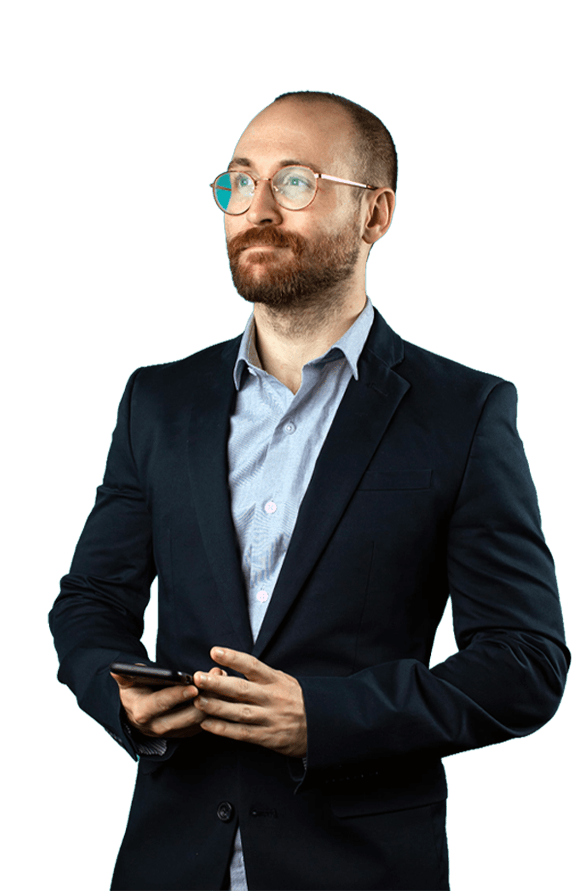 Consultant on phone